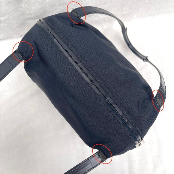 Gucci Vintage Black canvas and leather shoulder bag - Picture 11 of 11